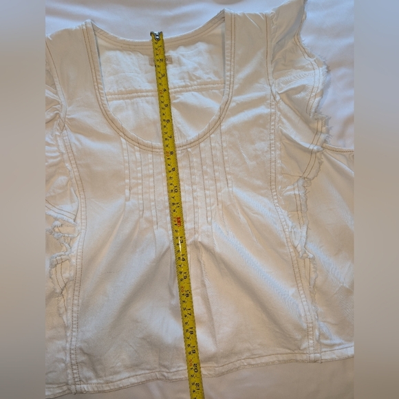 Pilcro Leigh Viner x Anthropologie Scoop-Neck Flutter-Sleeve XL - Picture 7 of 7